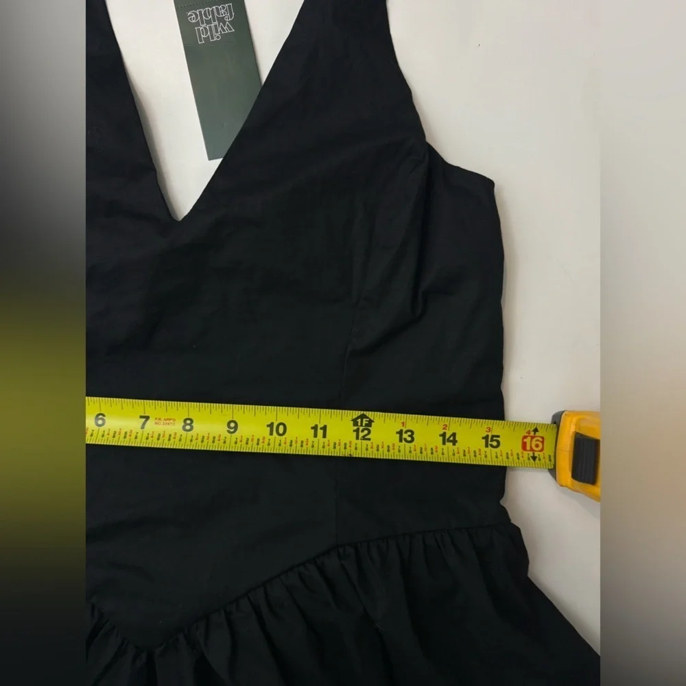 Wild Fable Black Backless Halter Dress